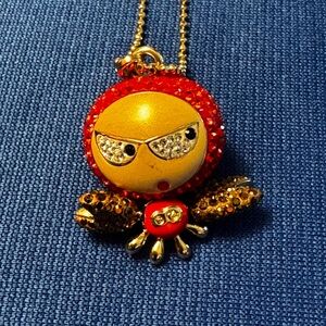 Swarovski Red and Gold Necklace
